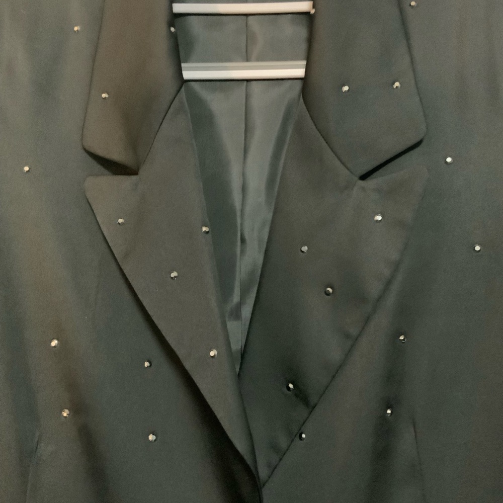 Allen B by Allen Schwartz - Black Blazer with Studded Details NWT Size Large - Picture 4 of 6
